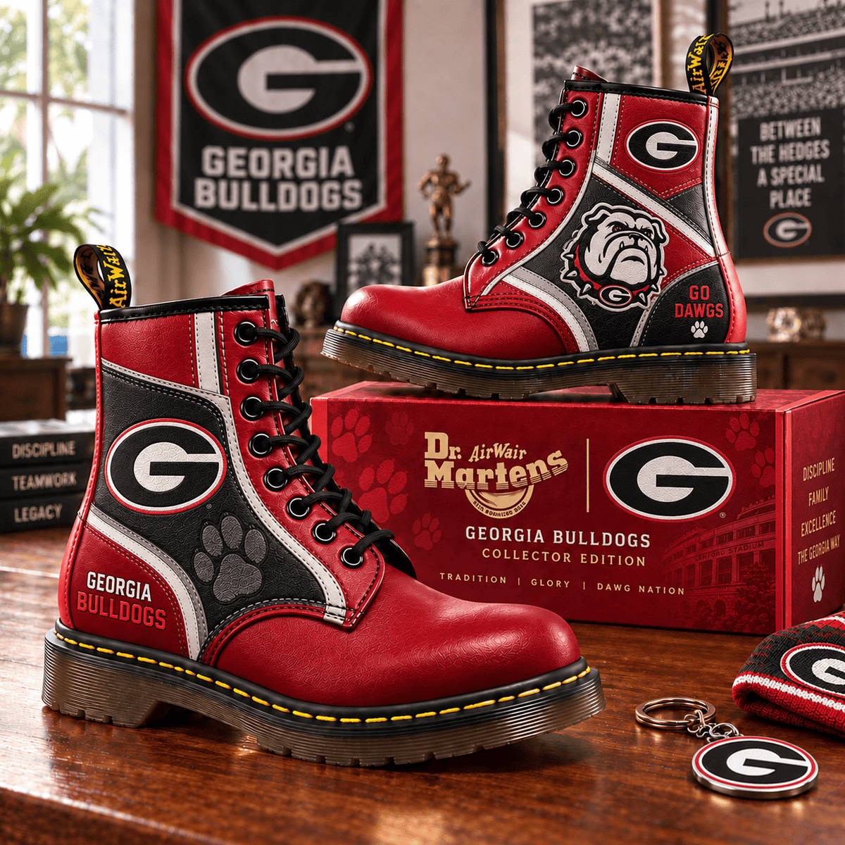 GGBD Premium Leather Lace-Up Boots LNTH