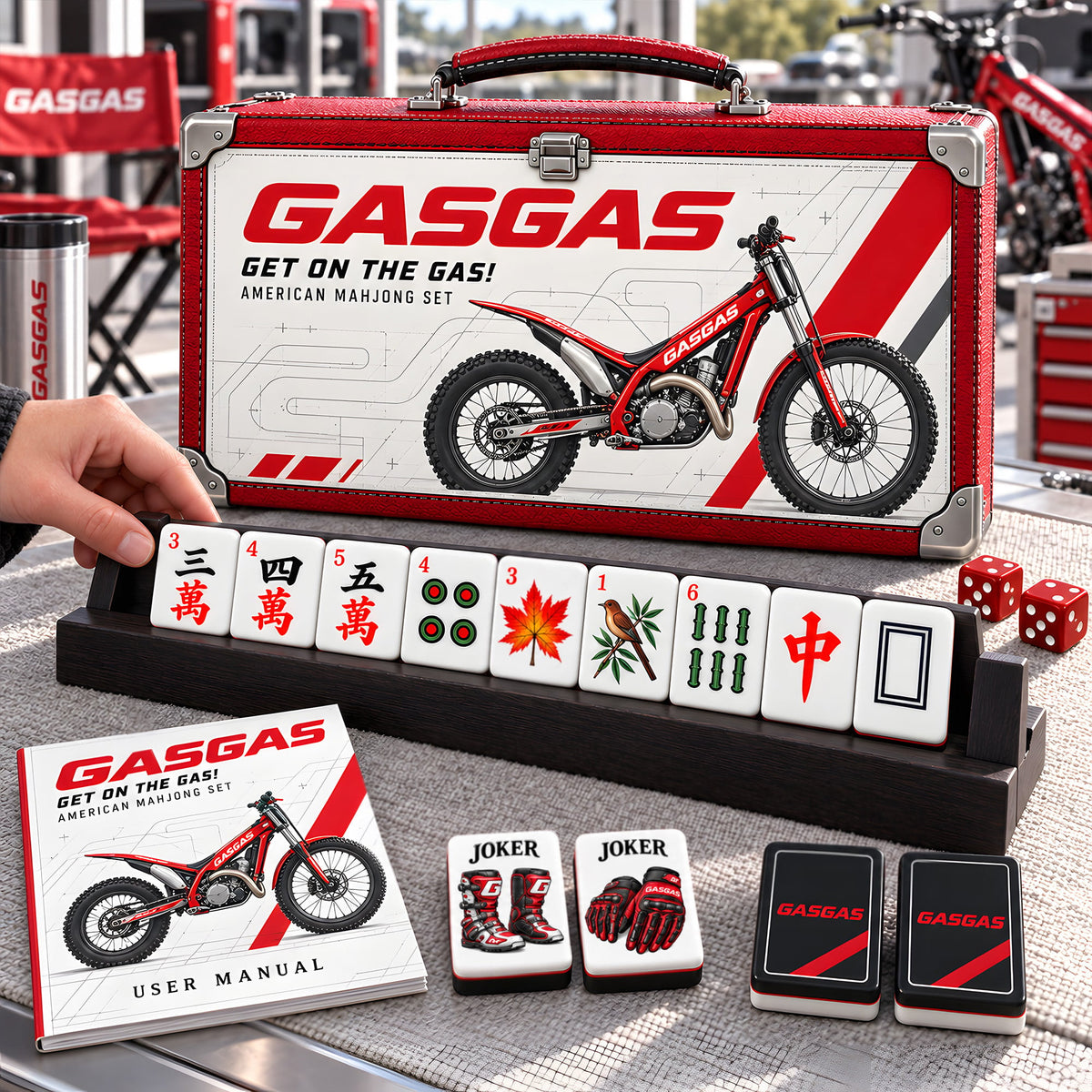 Premium GAS Mahjong Tiles Set PVNA