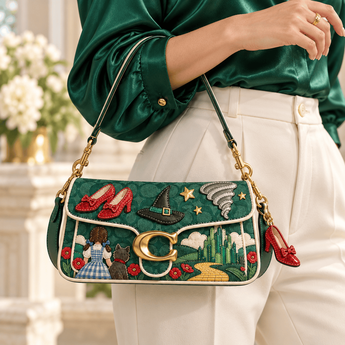 Premium TWOZ Coach Shoulder Cross With Charm NPL