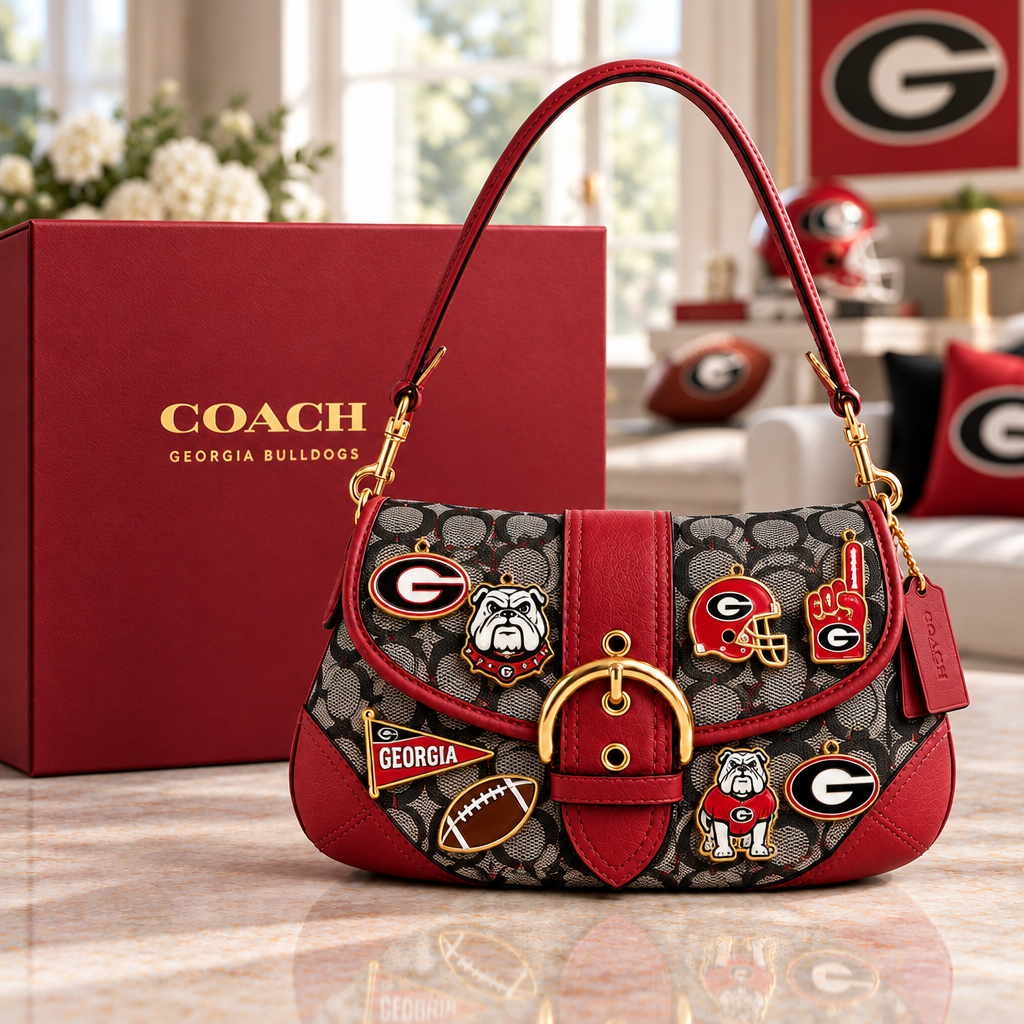 Georgia Bulldogs Soho Bag With Charm