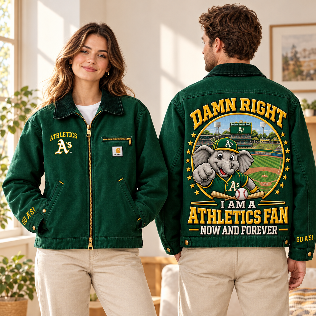 Athletics Baseball Embroidered Detroit Jacket
