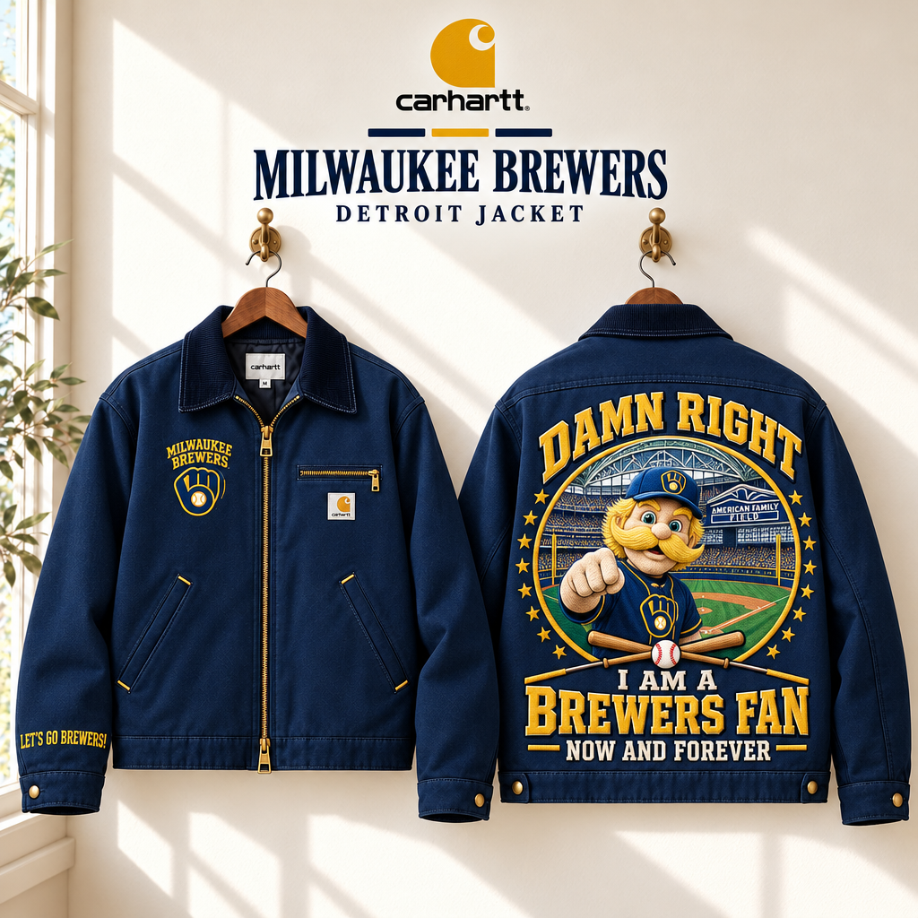 Milwaukee Brewers Embroidered Detroit Jacket